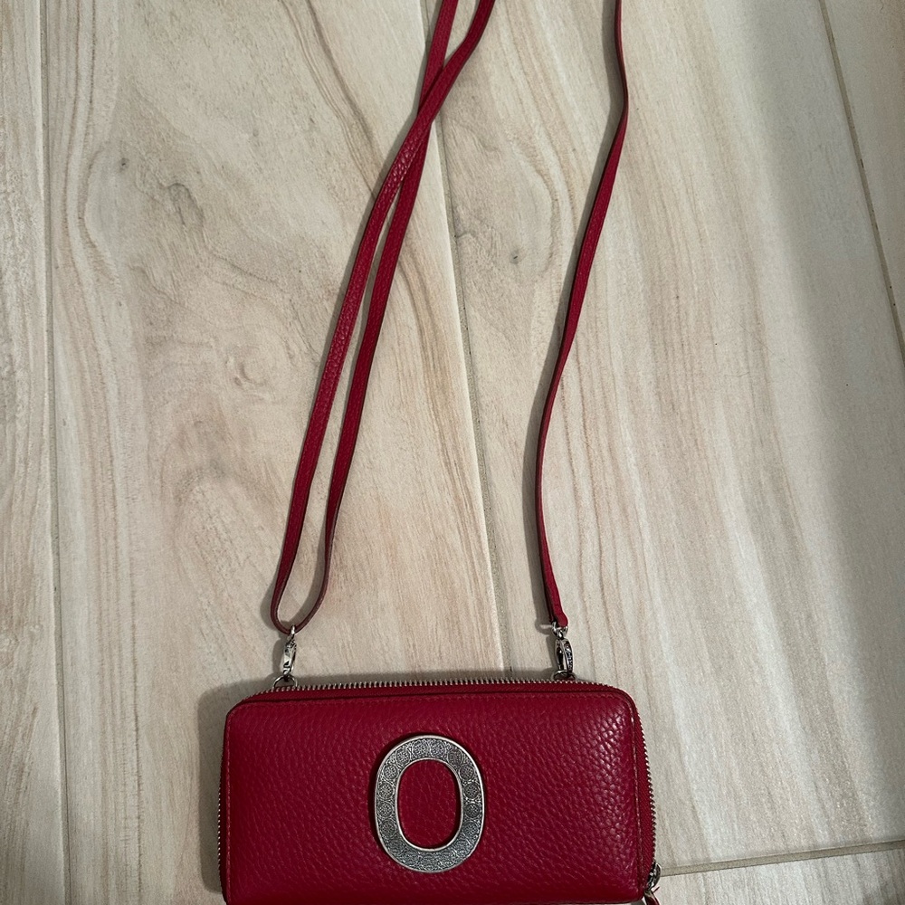 Red Leather Crossbody Bag